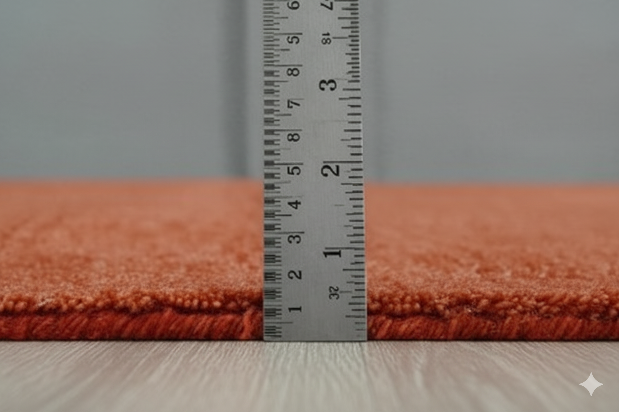 Rust Orange Round Hand-Loom Wool Carpet – Premium New Zealand Wool Rug